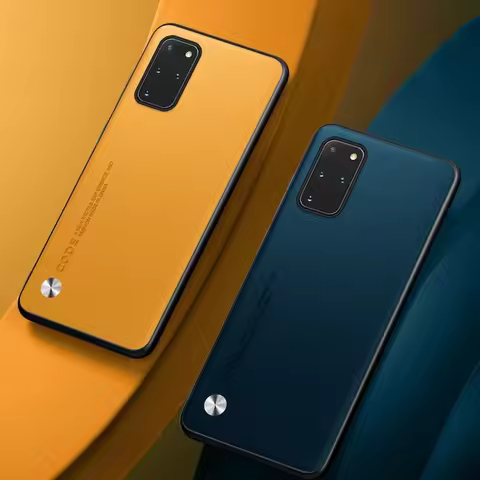 Luxury Leather Phone Case For Samsung Galaxy S20 Plus S20 FE Protective Cover Matte Silicone Case Fo