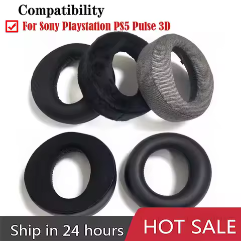 For Sony Playstation PS5 Pulse 3D Wireless Headphones Headset Replacement Ear Pads Cups Earpad Memor