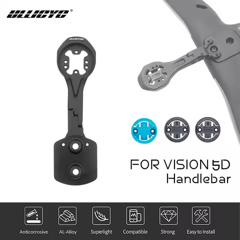Out Front Aluminum Alloy Computer Mount For Vision Metron 5D ACR Integrated Handlebar Compatible wit