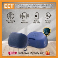 Havit SK800BT Multi PlayMode Portable Wireless Bluetooth 5.0 Speaker - Blue / Grey