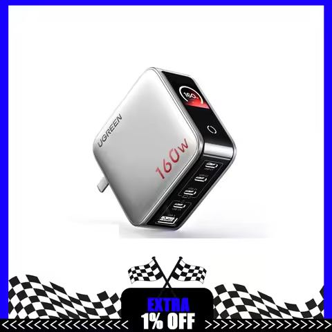 UGREEN X774 160W Fast Display Charging Gallium Nitride Charger 140W Full Protocol Fast Charging Inte