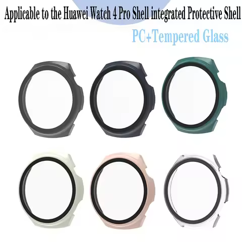 PC Case + Glass For Huawei Watch 4 Pro Space Edition Smart Watch Screen Protector Bumper Shell Huawe