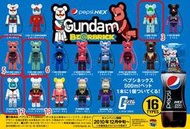 盒玩轉蛋扭蛋食玩模型公仔玩具系列Vol.1鋼彈Gundam連名BE＠RBRICK BEARBRICK庫柏力克熊吊飾