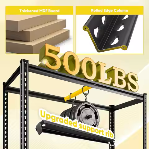 Garage Shelving, Storage Shelves Load 2500 lbs, Adjustable Garage Shelves, Metal Shelving Unit, Cust
