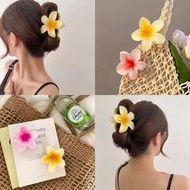 Women's Bohemian Style Hair Claw Clips With colorful Flower, Suitable For Daily Wear hair accessorie