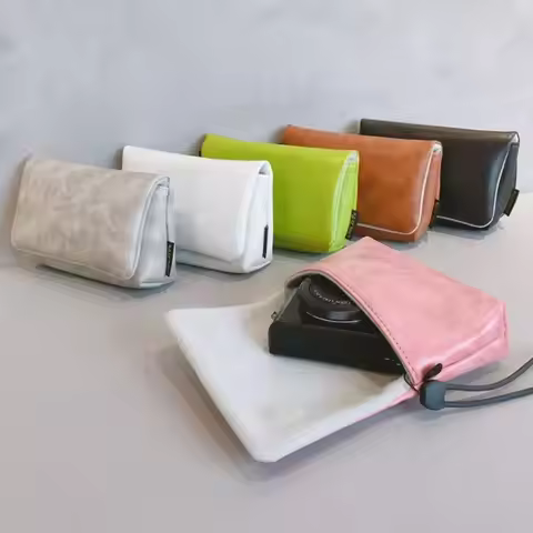 PU Camera Bag for Canon G7x Three Sony Zv1f Ricoh Grccd Card Machine Small Portable Zv1 Digital Came