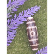 43.3mm X 13.8mm High Oil Cinnabar Stars Heaven and Earth Two Eyes Heaven and Earth Dzi 2 Eyed Conste