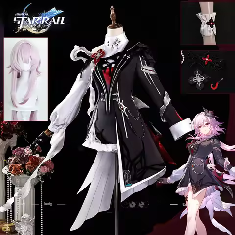 Evernight Cosplay Costume Wig Honkai Star Rail Coat Dress Headwear Earrings Accessories Props For Wo