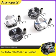 Engine Parts Pistons With Rings Set Fit 1.6 L N14 For BMW Mini Cooper S JCW Clubman Countryman R55 R