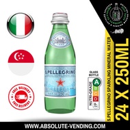 SAN PELLEGRINO Sparkling Mineral Water 250ML X 24 (GLASS) - FREE DELIVERY within 3 working days!