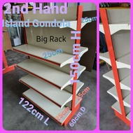 Big Rack 2nd Hand Island Gondola  Stock Ready  Fast Delivery Good Quality 👍 Rack Tengah Besi 