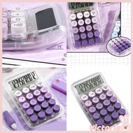 VIC Transparent Calculator Electronic Standard Calculator with 10 Digit Display