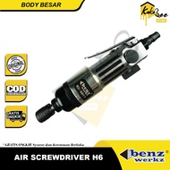 Air screwdriver obeng angin air impact screwdriver 1/4" body besar H6 Benz Werkz - Air impact screwd