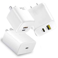 [AWMVS] Charging Head 35W Dual-Hole Fast 20W PD type c Plug Tofu Charger Suitable For Android IPhone