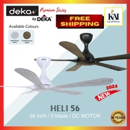 DEKA HELI (NEW 2024) DEKA+ HELI 56"  DC motor ceiling fan with remote control