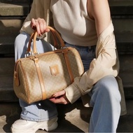 《初。Vintage》 Celine 米色老花波士頓包