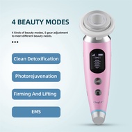 ❁✕CkeyiN 2 in 1 EMS Face Lifting Massager Neck Eye Tightening Photon Therapy Hot Compress Anti Wrink