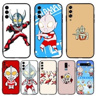 【H-18】ultraman for Samsung J4 J6 J8 Plus or Prime J2 J5 J7 Prime Core J730 Pro S6 Edge TPU black sil