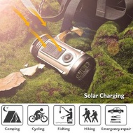防水太陽能發電機緊急太陽能手搖曲柄便攜式提燈手電筒 qqbckp Waterproof Solar Power Dynamo Emergency Solar Hand Crank Portable L