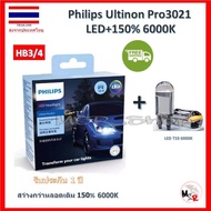 Philips หลอดไฟหน้ารถยนต์ Ultinon Pro3021 LED+150% Toyota Fortuner ฟอร์จูนเนอร์ 2008-2010 สว่างกว่าหลอดเดิม 150% 6000K รับประกัน 1 ปี จัดส่ง ฟรี