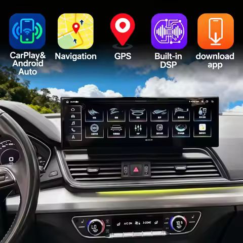 2560*720 Navi Screen For Audi Q5 Q5L Sq5 2018 - 2022 CarPlay Android 14.9 inch Car Multimedia Video