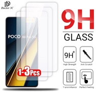 9H Tempered Glass Screen Protector Film For Xiaomi Poco X6 X5 X4 X3 NFC M6 Plus M5 M5s M4 M3 F6 F5 F