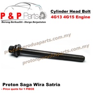 Cylinder Head Bolt Skru for Saga Wira Satria 1.3 1.5 4G13 4G15 Waja MMC 4G18 - 1pcs