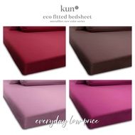 Goods in stock Kun New Color Series Premium Fitted Bedsheet Cadar Tilam Getah Keliling (Single / Sup