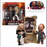 CHUCKY & Tiffany Diecast Model Figure Authentic McFARLANE MOVIE MANIACS 2 DX BOX CHILD'S PLAY BRIDE 