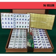 A1 Size Glittering Gold Crystal Mahjong Sets 160 tiles (Size 37mm)