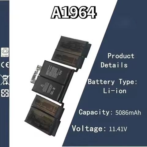 11.41V 5086mAh A1964 Laptop Battery For Apple MacBook Pro A1989 13" (2018/2019) A2251 (2020)