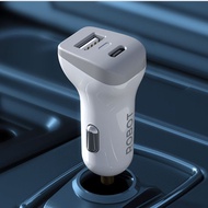 HP CAR CHARGER ROBOT RT-C09 ORIGINAL CAR CHARGER ADAPTOR USB + TYPE C OUTPUT FAST CHARGER - DELUXE