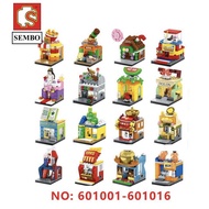 [SG LOCAL Stocks] Sembo Blocks 601001 - 601016 (16 DESIGN) Block Street Series Building Blocks Collection Education