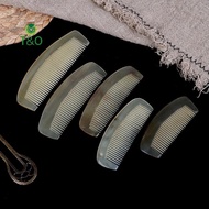 T&O 1*Natural Amber Ox Hornb Hair No Static Health Care Brush Hairdressingb