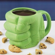 Marvel Hulk Hulk Fist Cup Ceramic Cup Water Cup Coffee Cup Mug Large Capacity Green Fist Tea Cup