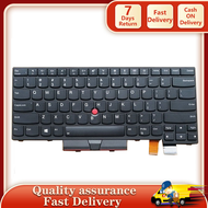 แป้นพิมพ์แล็ปท็อปใหม่สำหรับ Lenovo Thinkpad IBM T470 T480 โน้ตบุ๊ค US สีดำ-ไม่มี backlit