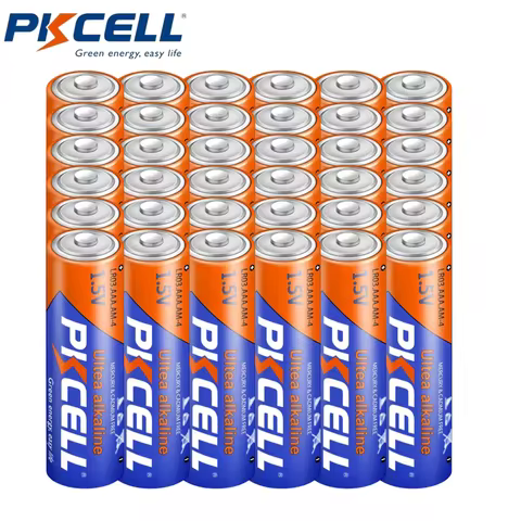 36 Pack PKCELL Alkaline AAA Batteries LR03 1.5V AAA Alkaline Battery Triple A Batteries for Keyboard