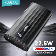 【50% OFF Voucher】KUULAA 22.5W Power Bank 20000mAh / 10000mAh Portable Fast Charging PowerBank 20000