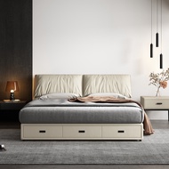 Italian Technology Cloth Bed Simple Modern Elephant Ear Bed baxter Main Bed Storage 2m x 2m 2 Big Be