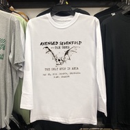 Avenged Sevenfold & The Used Tour A7X BAND Long Sleeve T-Shirt Black Longsleeve 100% Cotton Combed 3
