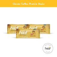 Heal Classic Coffee Protein Shake Powder Bundle of 3 Sachets- Dairy Whey Protein (36g) HALAL - Meal Replacement, Whey Protein