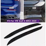 Car Accessories Rear Fog Lights Honeycomb Style Trim For VW Golf 8 MK8 -
