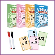 Math Learning Flash Cards Kids Flash Cards for Addition and Subtraction Children Aged 6 Learning Mat