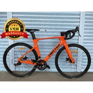 CLEAR STOK Twitter R10 Carbon Road Bike 22 Speed Retrospec Integrated Handlebar Road Bicycle Ready S