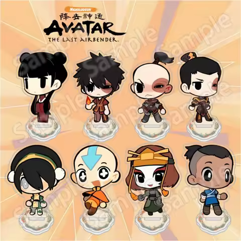 Avatar The Last Airbender Aang Zuko Toph Azula Ozai Q Version 10cm Acrylic Stand Keychain Desktop Or