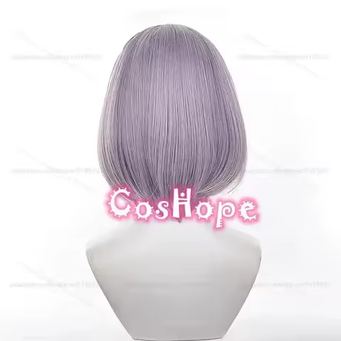 e,4;v'6\k/Tomori Takamatsu 35cm Short Purple Wig Cosplay Anime Heat Resistant Synthetic Wigs for Adu
