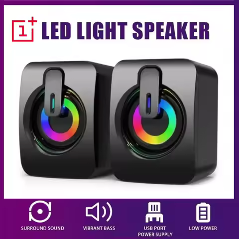 Oneplus Computer Speaker Stereo Sound With Microphone AUX Home Office Speaker for Macbook Desktop No