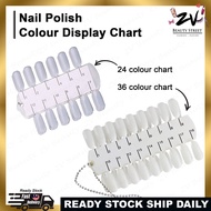 Nail Polish Colour Display Chart – 24/36 Colour | Nail Art Display Board | Color Sample Palette