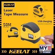 KEELAT Laser Range Measure Finder Tape Laser Measure Ruler Distance Pengukur Portable Digital Measur