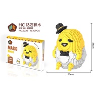 HC Magic Blocks Gudetama DIY Building Bricks Japanese Cartoon Egg Small Auction Figure Anime Kids To